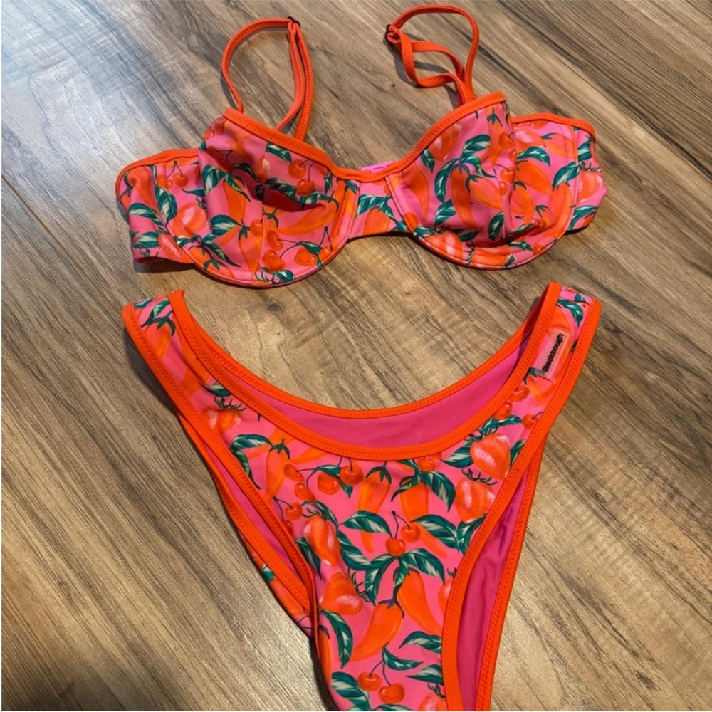 Blackbough Pink and Orange Floral Bikini